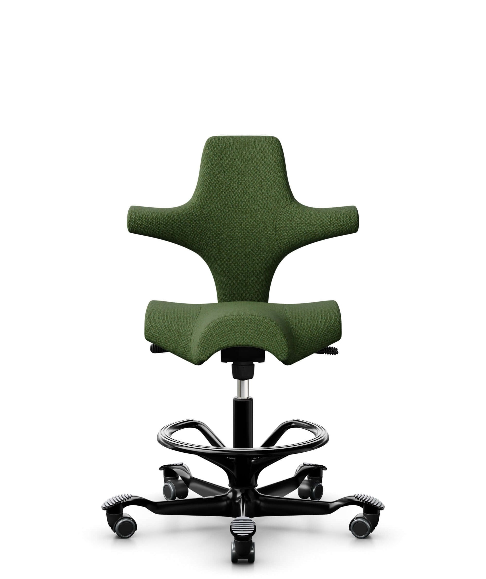 Bürostuhl HAG Capisco 8106 Capture 6501, schwarzes Fußkreuz, mit Fußring