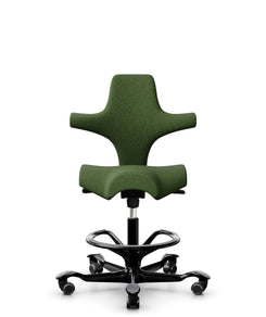 Bürostuhl HAG Capisco 8106 Capture 6501, schwarzes Fußkreuz, mit Fußring