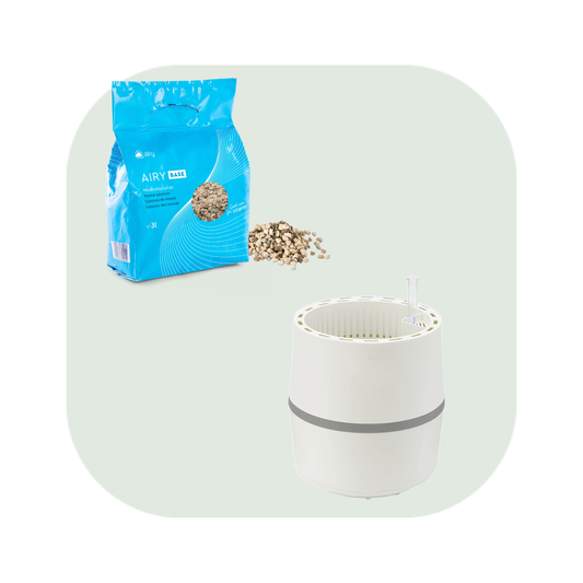 AIRY S inkl. Substrat (weiss-grau)