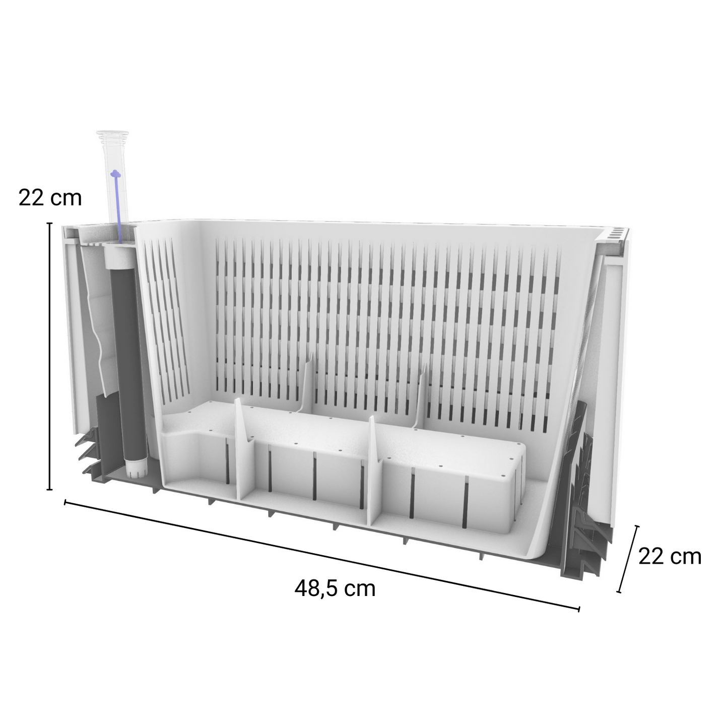 AIRY L inkl. Substrat (anthrazit-anthrazit)