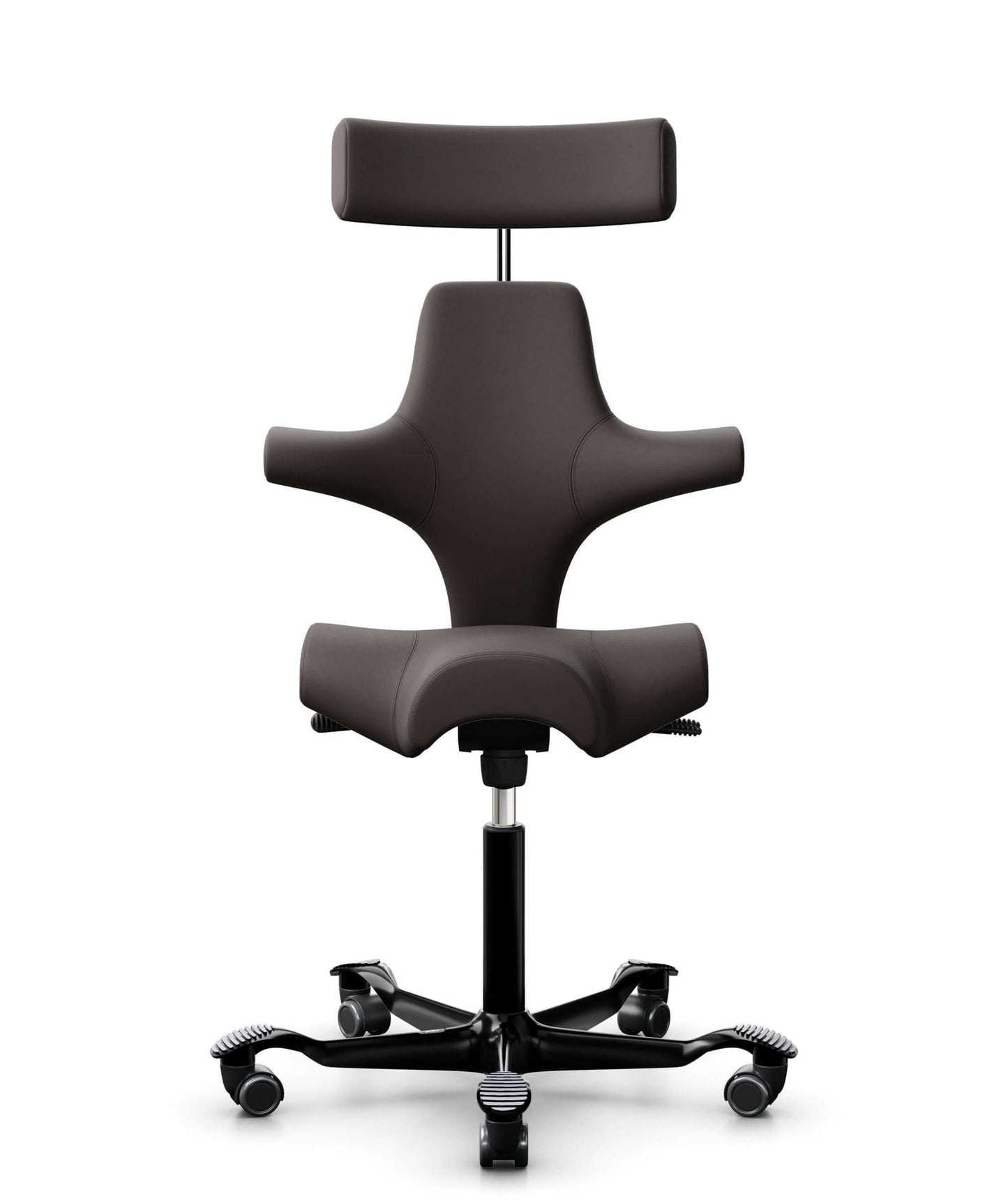 Bürostuhl HAG Capisco 8107 Elmosoft Leder Dark brown - EL93068