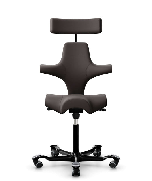 Bürostuhl HAG Capisco 8107 Elmosoft Leder Dark brown - EL93068