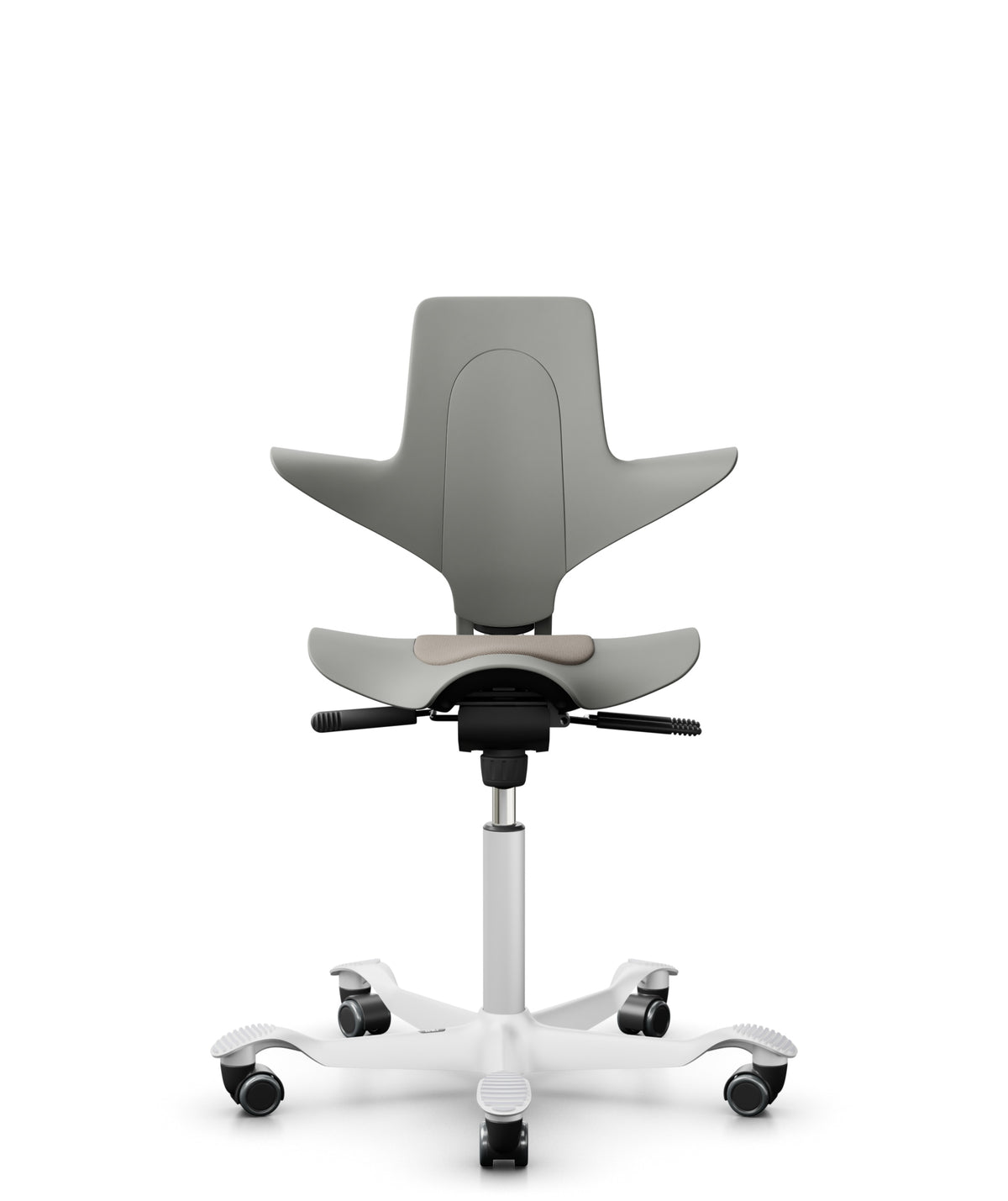 HÅG Capisco Puls 8010 Select SC60129 mit Kunststoffschale Clay, Gestell weiß
