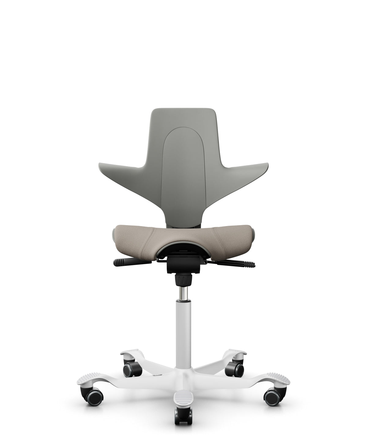 HÅG Capisco Puls 8020 Select SC60129 mit Kunststoffschale Clay, Gestell weiß