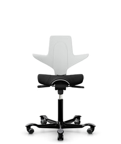 HAG Capisco Puls 8020 EXR schwarz - Kunststoff weiß, schwarzes Gestell