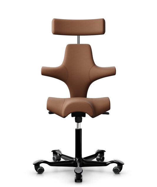 Bürostuhl HAG Capisco 8107 Elmosoft Leder Cognac - EL33004