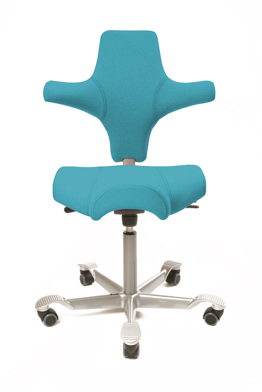 Bürostuhl HAG Capisco 8106 Sonderedition Fame 66133 türkis-blau